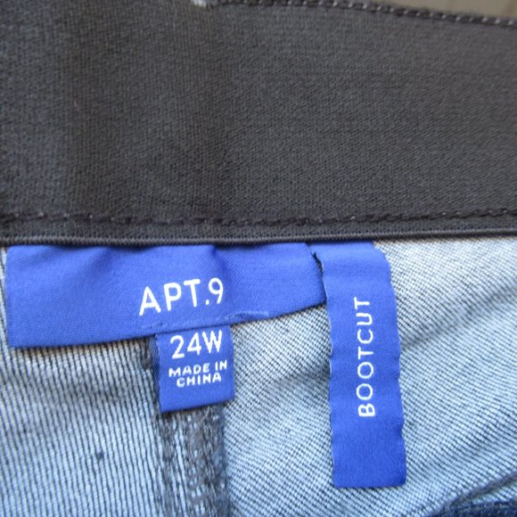 πβLAST CHANCEβ NWT Apt 9 midrise Boot cut jean 24W - Picture 8 of 9